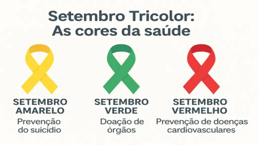 Rnews - Setembro Tricolor: descubra o verdadeiro poder das cores na saúde na campanha de setembro