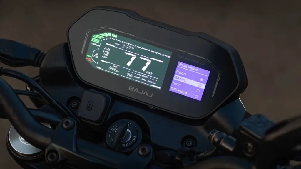 Bajaj Dominar Ns400Z 2026 Desembarca No Brasil Com Proposta De Alto Custo-Benefício 3 Painel Lcd Digital Da Dominar Ns400Z