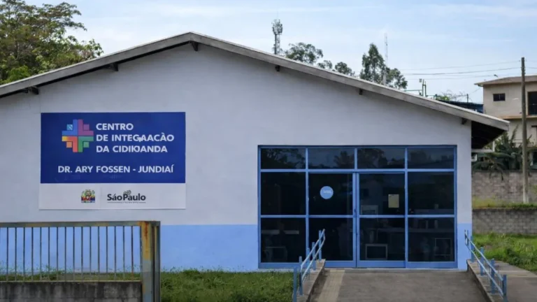 Fachada Do Centro De Integração Da Cidadania Dr. Ary Fossen, No Bairro Cecap, Em Jundiaí, Local Onde Ocorrem Processos Seletivos Presenciais Para Vagas De Emprego