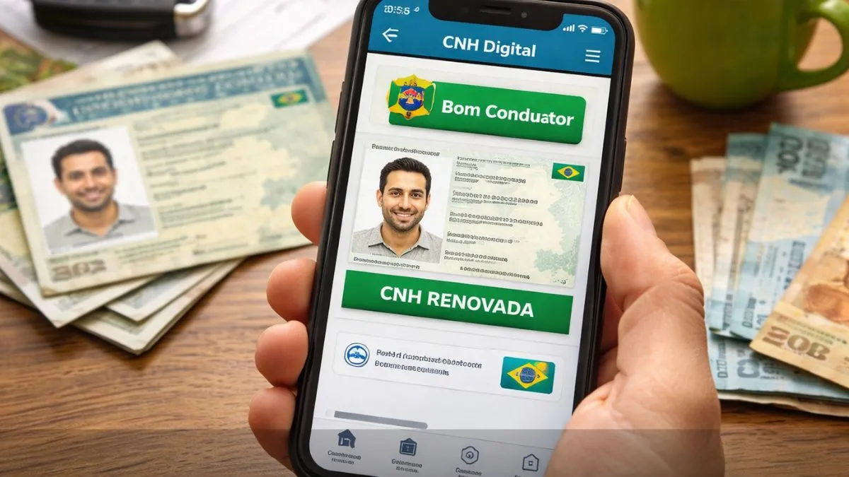 Renovação automática e gratuita da CNH para bons condutores começa em 2026 e muda o jeito de regularizar o documento