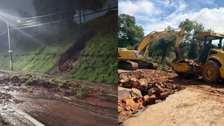 Interdição Parcial Na Avenida Antônio Amaro Ortiz, No Bairro Lago Azul Ortiz, Em Franco Da Rocha, Após Fortes Chuvas