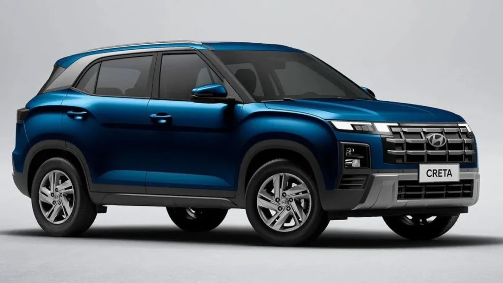 Hyundai Creta 2026 Em Versão Brasileira, Suv Compacto Com Design Renovado, Faróis De Led Acesos E Destaque Frontal Em Cenário De Vendas.