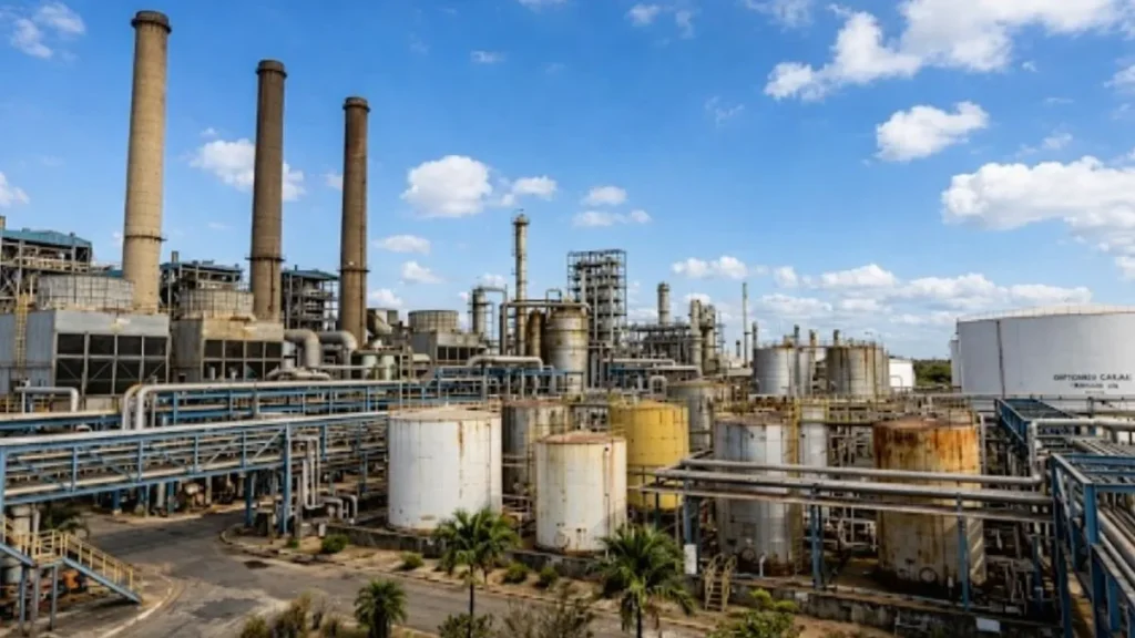 Antiga Área Industrial Com Chaminés E Estruturas Da Fábrica De Cimento Em Perus, Na Zona Norte De São Paulo, Marco Da Industrialização E Da Greve Histórica Dos Trabalhadores.