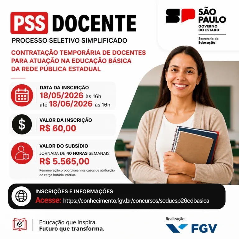Rnews - Seduc-Sp Abre Seleção Para Professores Temporários Com Salário De Até R$ 5,5 Mil E Nova Exigência Preocupa Parte Da Rede