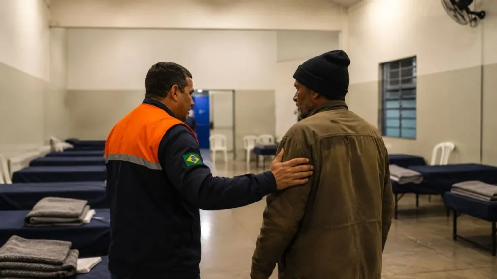 Frio Aperta Em Cajamar E Acolhimento De Rua Vira Medida Urgente No Inverno 1 Abrigo Temporário Organizado Com Camas, Cobertores E Atendimento Social Durante O Inverno.