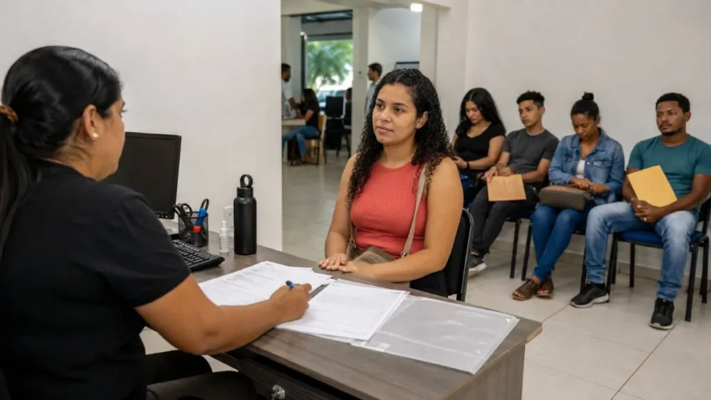 Cajamar Tem 240 Vagas De Emprego; Veja Quem Pode Retirar Carta Hoje, 15 De Julho 1 Candidatos Recebem Orientação Em Atendimento De Emprego Com Currículos E Documentos Sobre A Mesa.