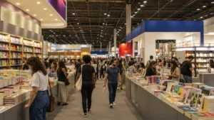 Público Circula Entre Estandes E Milhares De Livros Em Grande Feira Literária Em São Paulo.