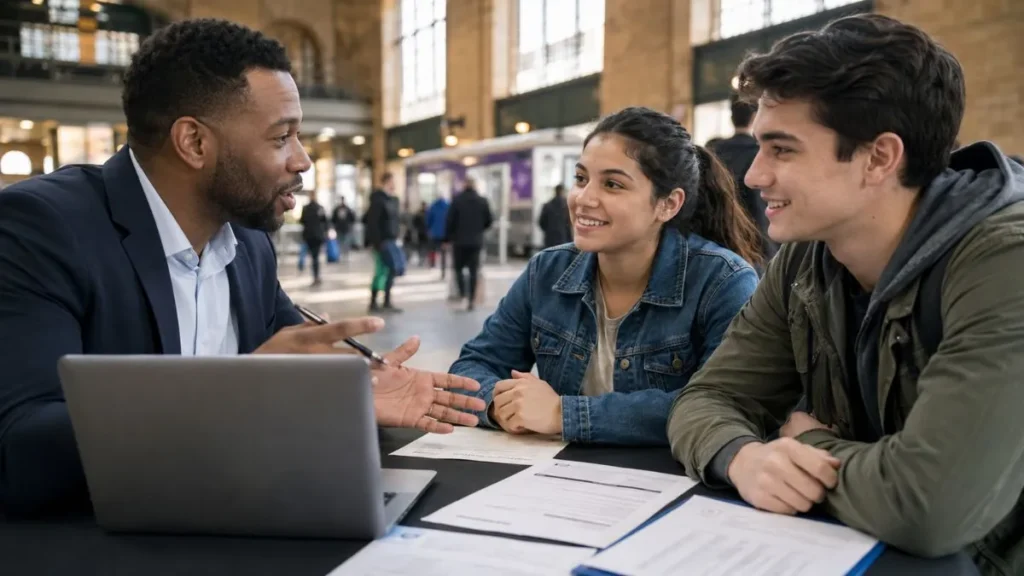 Jovens Recebem Orientação Sobre Currículo E Oportunidades De Estágio Durante Atendimento Do Ciee