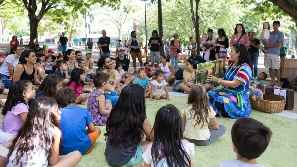 Famílias Participam De Atividades Culturais Gratuitas Durante Passeio De Fim De Semana.