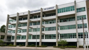 Fachada Da Prefeitura De Caieiras, Prédio Citado Em Reportagem Sobre Decisões Do Tribunal De Justiça De São Paulo Que Atingem Regras De Cargos Comissionados No Município.